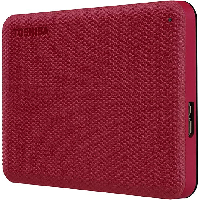 Toshiba Canvio Advance, Portable Hard Drive, 1TB, Red