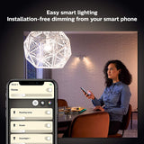 Philips Hue White Starter Kit, Smart Bulb Twin Pack LED, B22 Bayonet Cap, Including Bridge