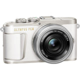 Olympus PEN E-PL9 Kit, Micro Four Thirds System Camera, 4-42 mm EZ Zoom Lens, White/Silver