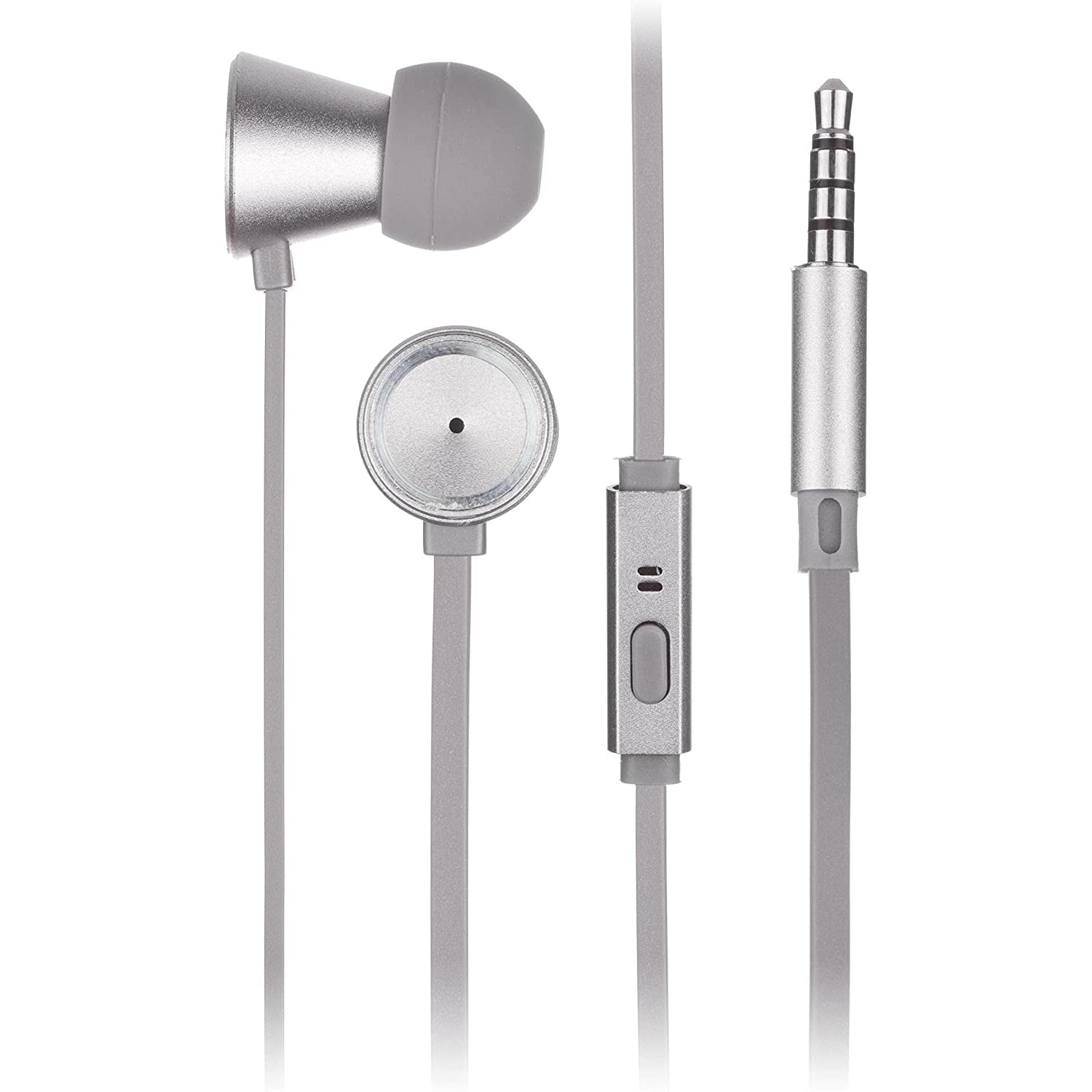 KitSound Metallics In-Ear Headphone for Smartphones and Tablets, Gun Metal