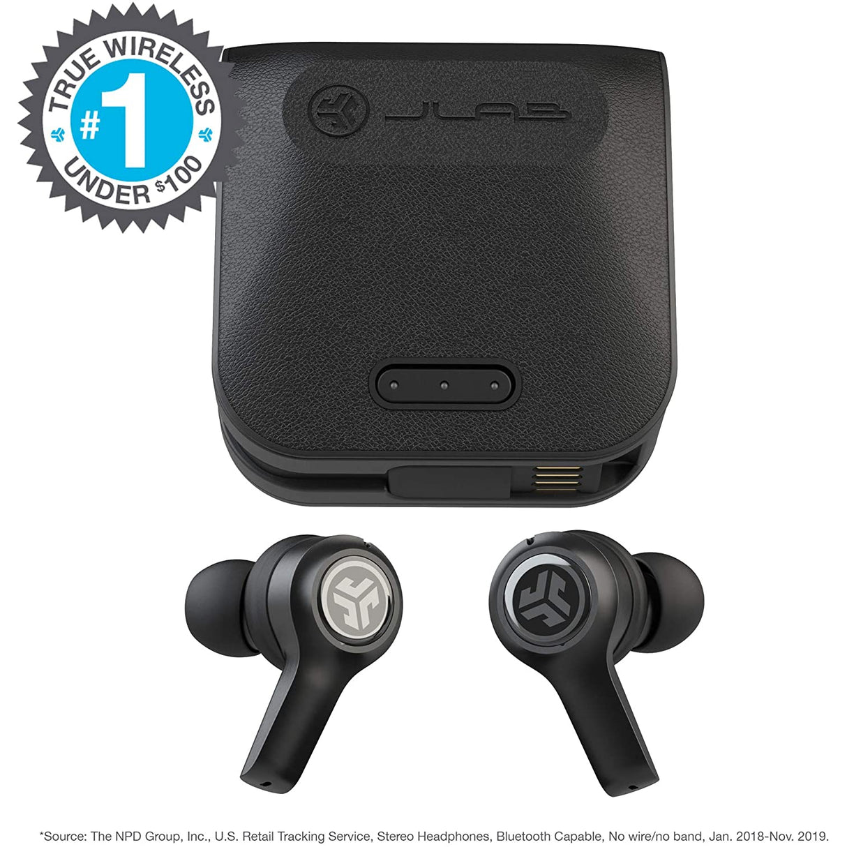 JLab Audio JBuds Air Executive True Wireless Earbuds - Black - Refurbished Excellent