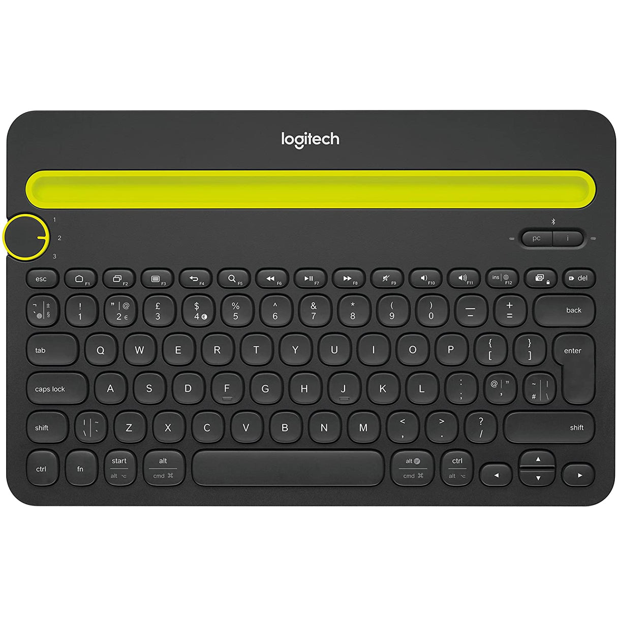 Logitech K480 Multi-Device Bluetooth Keyboard, Black