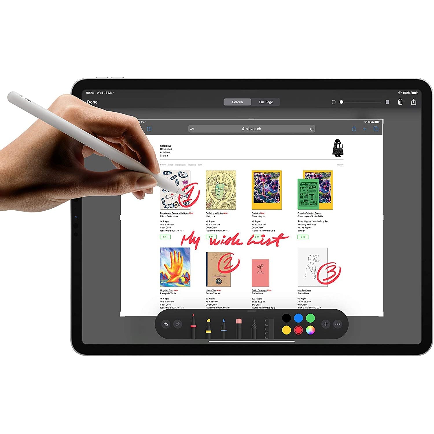 2020 Apple iPad Pro 11-inch, Wi-Fi, 128GB - Silver (2nd Generation)