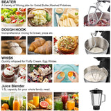 Stand Mixer for Baking, AIFEEL 9 in 1 High-end Metal Multifunctional Kitchen Mixer, 1500W 5.5L Dough Cake Mixer