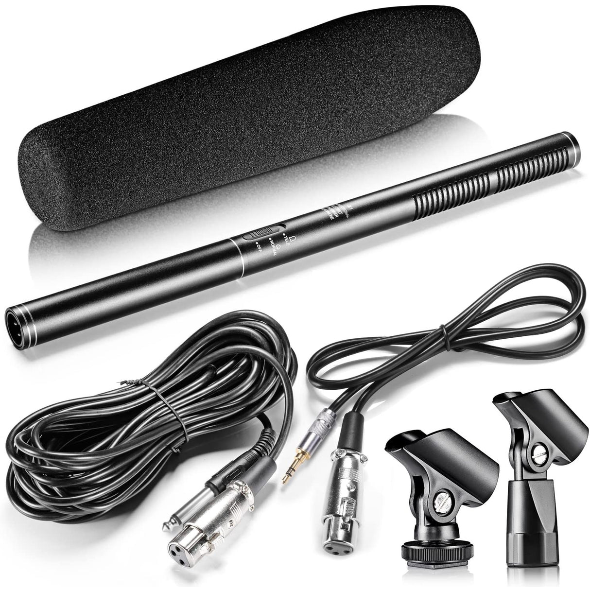 Neewer 14.17 inches/36 centimeters Uni-Directional Mono Microphone for Camcorder and DSLR Camera