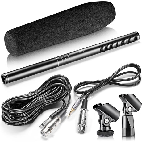 Neewer 14.17 inches/36 centimeters Uni-Directional Mono Microphone for Camcorder and DSLR Camera