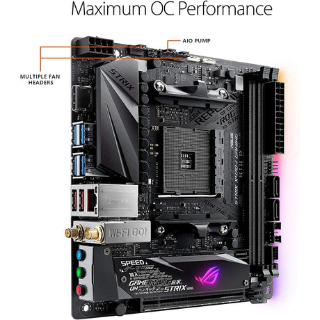 ASUS ROG Strix X470-I Gaming AM4 AMD Mini ITX Motherboard