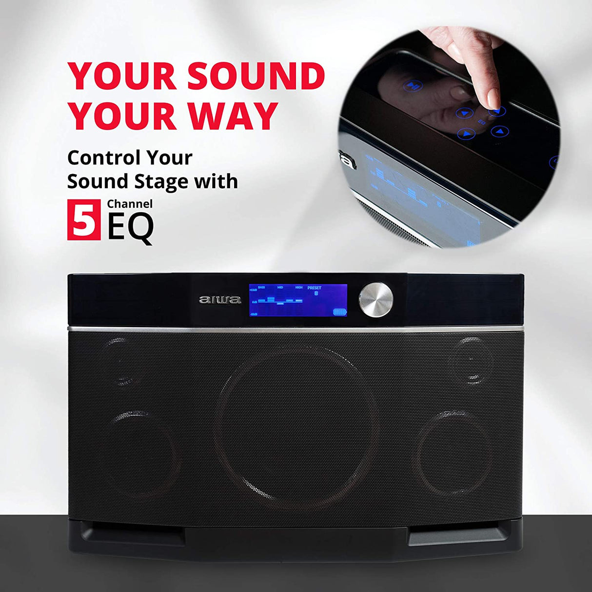 Aiwa Exos-9 Portable Bluetooth Speaker - Black