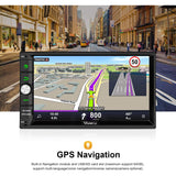Vanku Android 10 Double Din Car Stereo, 4GB + 64 GB with Bluetooth 5.0 & 7" Touch Screen