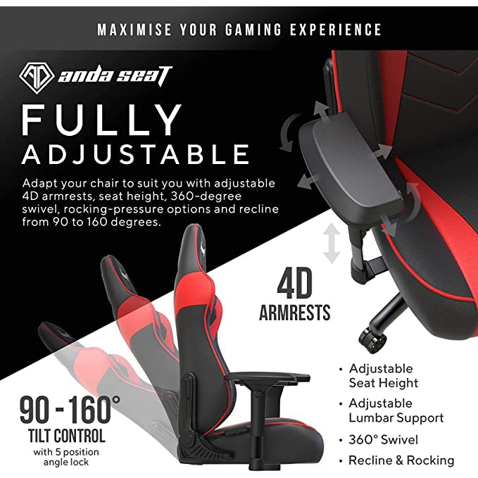 Anda Seat Dark Demon Pro Gaming Chair (AD19-01-BR-PV) - Refurbished Pristine