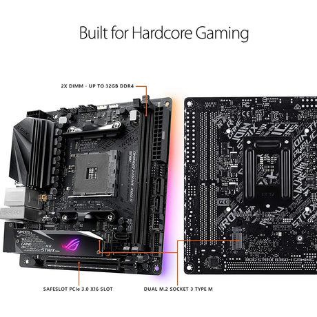 ASUS ROG Strix X470-I Gaming AM4 AMD Mini ITX Motherboard