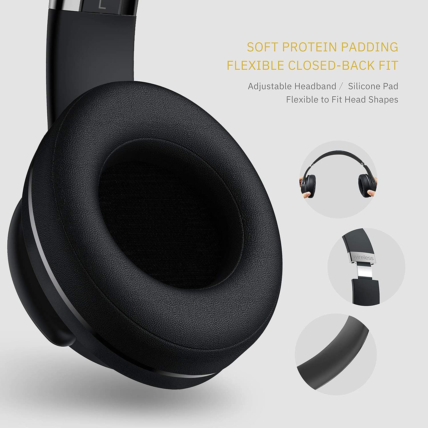 DOQAUS Care 1 Bluetooth Headphones - Black