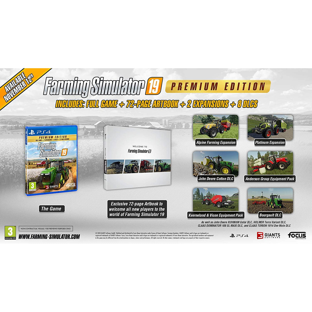 Farming Simulator 19: Premium Edition (PS4)
