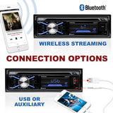 Boss Audio Systems 508UAB Multimedia Car Stereo - Single Din, Bluetooth Audio Hands-Free Calling, Built-in Microphone, CD MP3 USB AUX Input