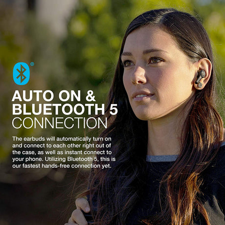JLab Audio JBuds Air Executive True Wireless Earbuds - Black - Refurbished Good