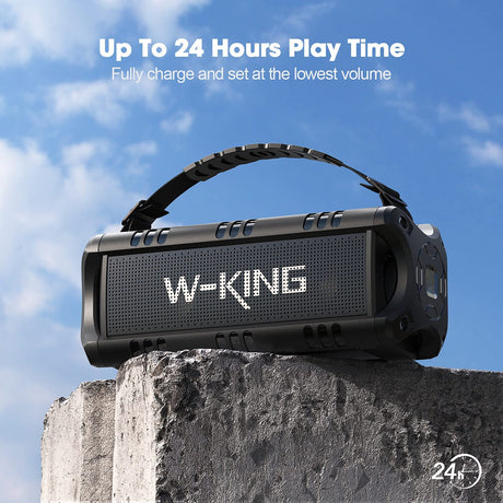 W-King D8 Mini Portable Wireless Speaker - Black