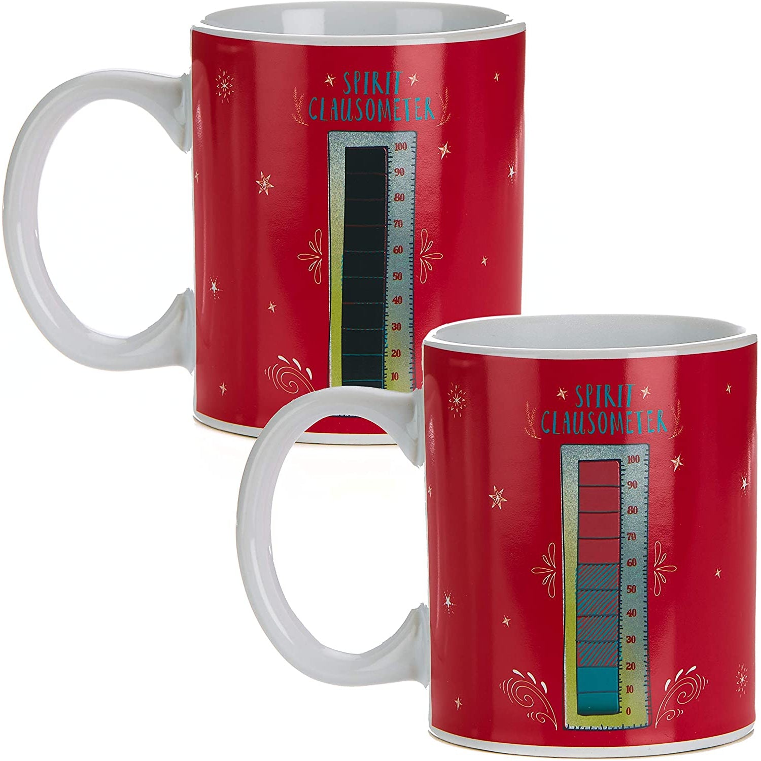 Paladone Elf Clausometer Heat Change Mug