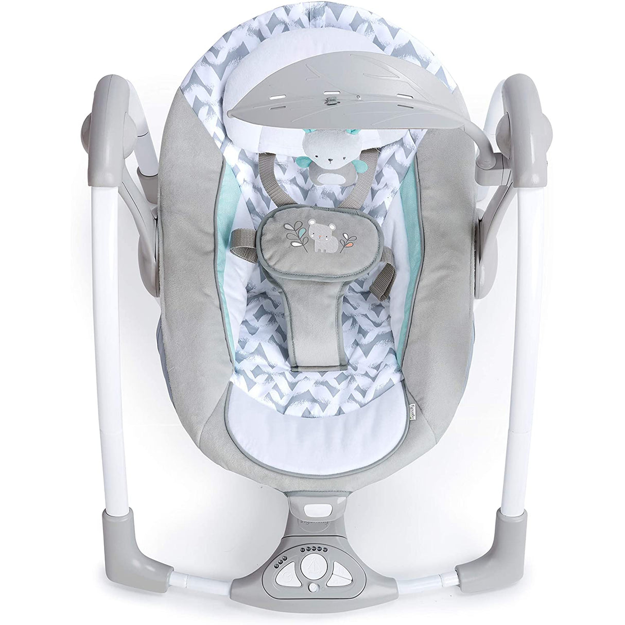 Ingenuity ConvertMe Portable Swing - Raylan, 5 Swing Settings, 12 Soothing Melodies