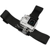 Kitvision Adjustable Head Strap Mount Harness for Action Cameras - Black