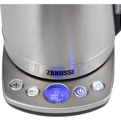 Zanussi ZEK-1295D Digital Cordless Kettle 1.7L - Silver
