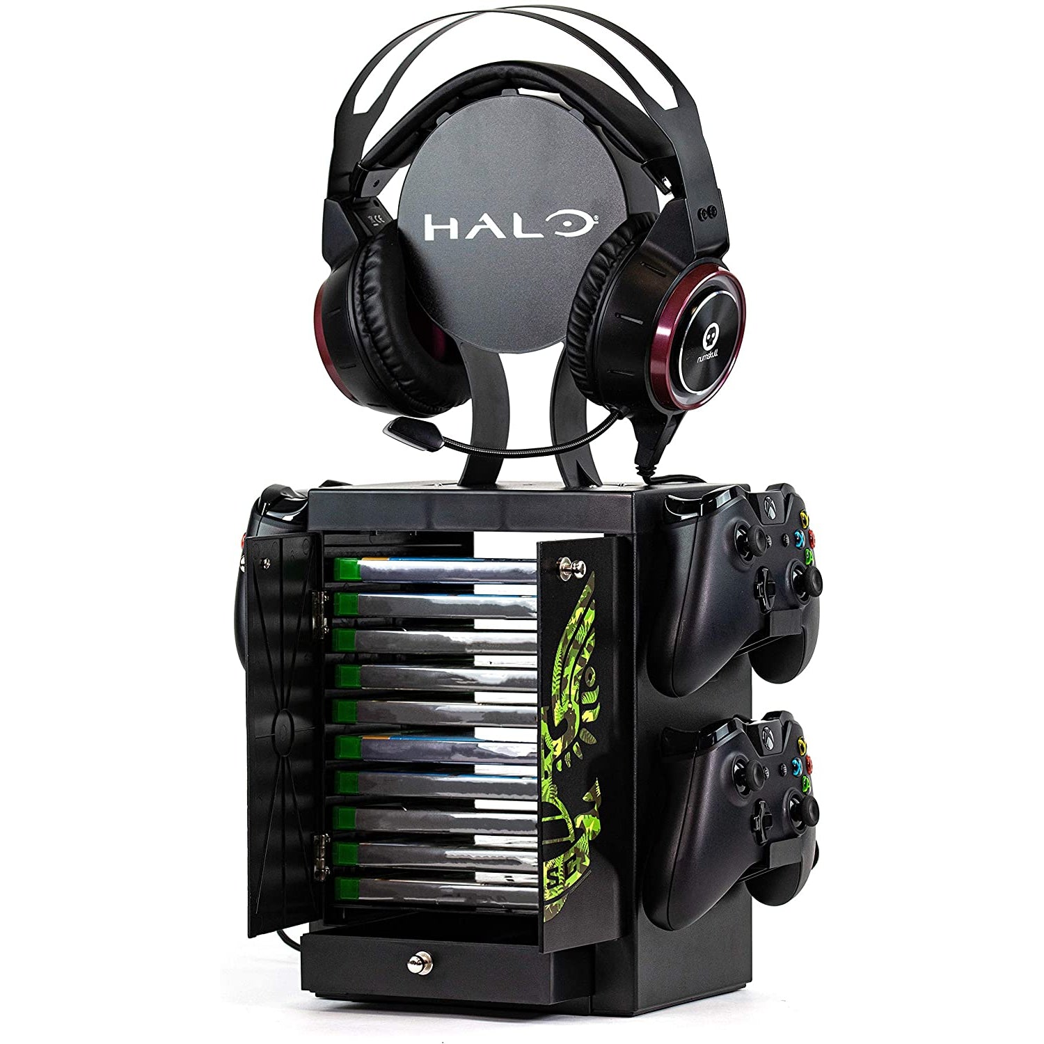 Numskull Official Halo Game Storage Tower, Controller Holder, Headset Stand