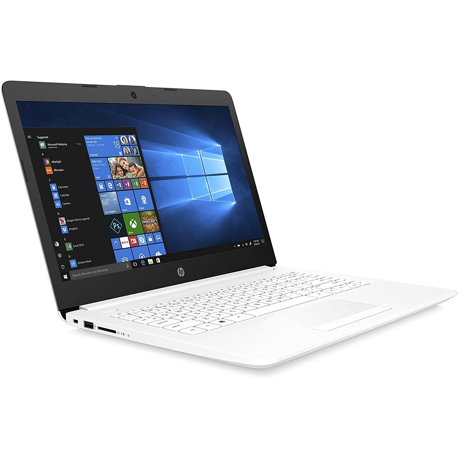 HP Stream 14-CM0042NA 14" Laptop, AMD A4-9125, 4GB RAM, 64GB HDD, 7NF09EA#ABU, White