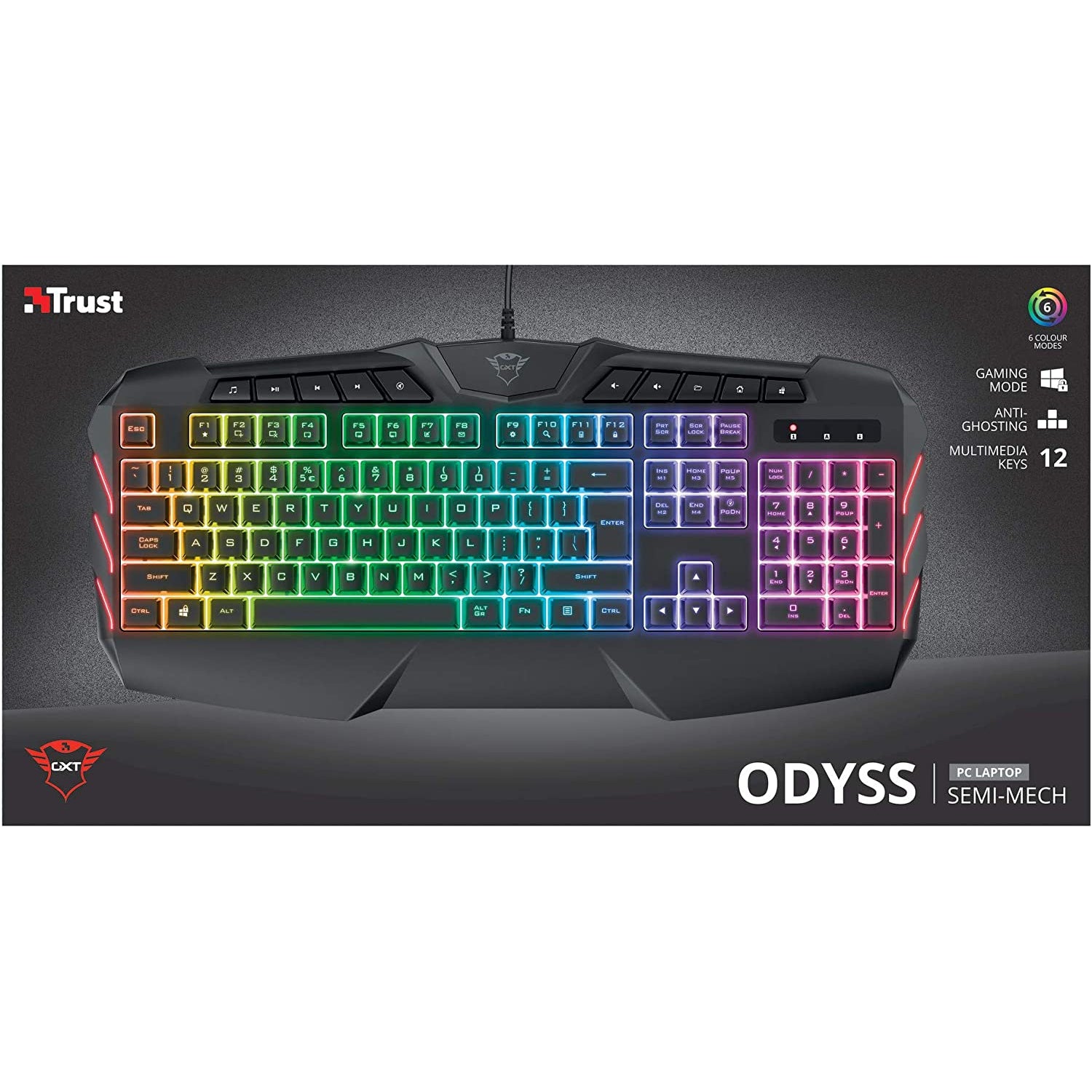 Trust Gaming Odyss GXT 881 Gaming Keyboard - Pristine