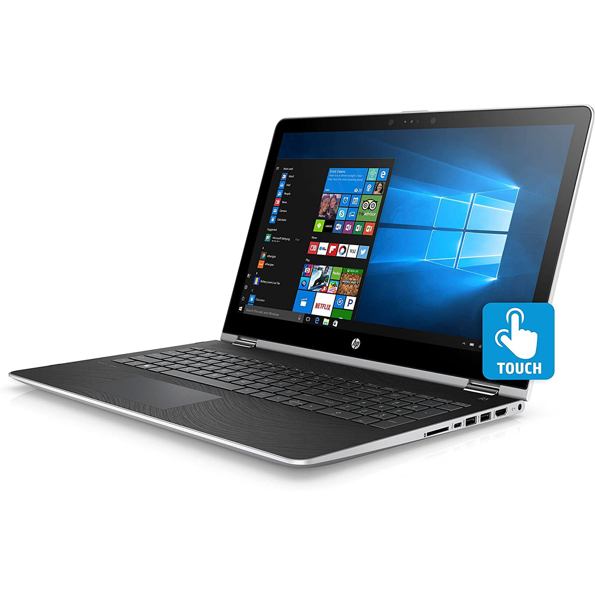 HP Pavilion X360 15-BR013NA Intel Pentium, 4GB RAM, 1TB Storage, (1WS33EA) Silver