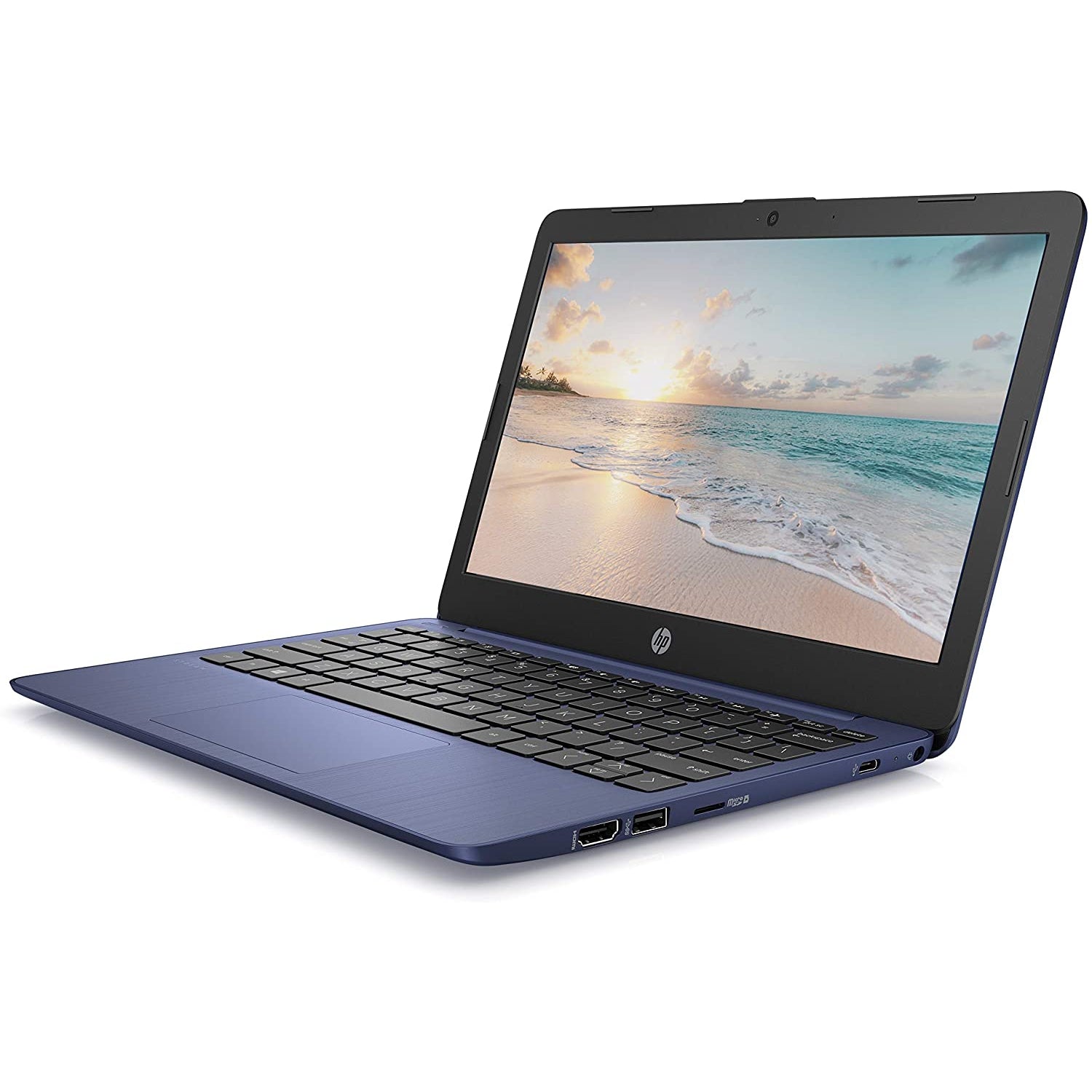 HP Stream 11-AK0007NA 11.6" Laptop, Intel Celeron, 2GB RAM, 32GB HDD, Blue (7KA08EA#ABU)