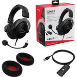 HyperX Cloud II 7.1 Virtual Surround Sound Computer Headset with Advanced USB Audio Control Box - Gunmetal Black