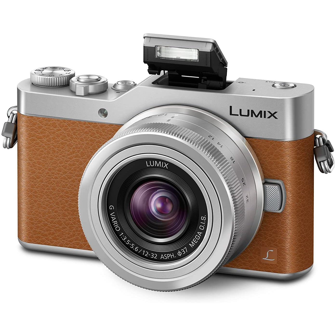 Panasonic Lumix G DC-GX800 Compact System Camera - Silver/Brown