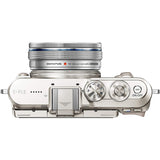 Olympus PEN E-PL8 Kit, 16.4 Megapixel, Image Stabilisation, Electronic Viewfinder, FHD Video, Wi-Fi + M.Zuiko 14-42 mm EZ Zoom Lens, White/Black