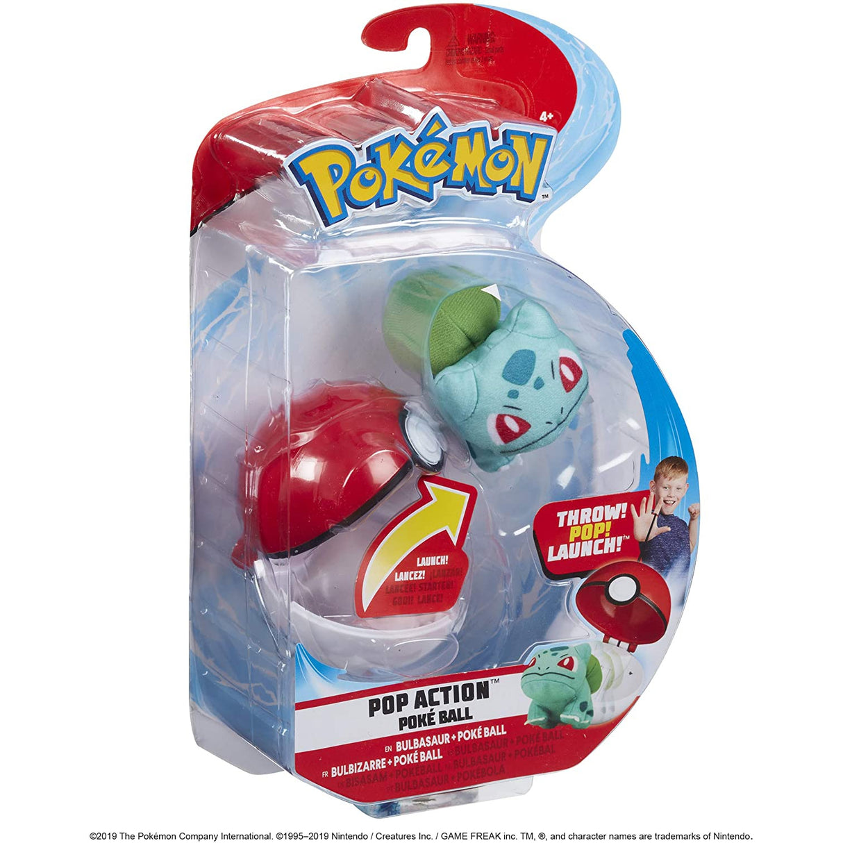 Pokemon 674 95104 Pop Action Poke Ball-Bulbasaur, Multicolor