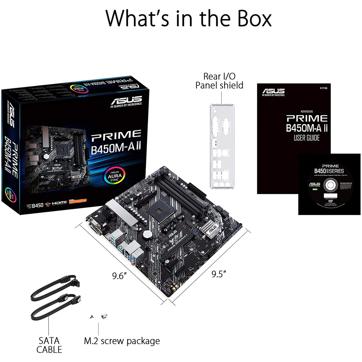 ASUS Prime B450M-A II, AMD AM4, MATX Motherboard