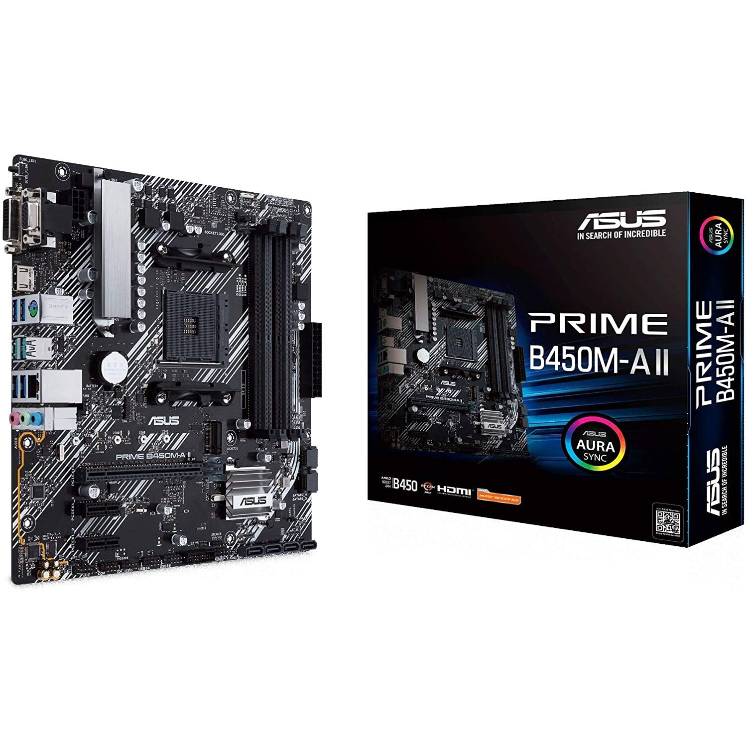 ASUS Prime B450M-A II, AMD AM4, MATX Motherboard