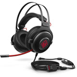 HP OMEN 800 Gaming Headset, DTS Headphone X, Noise-Cancelling Folding Mic, Black