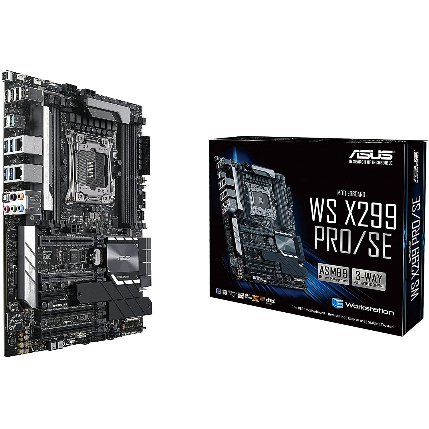 ASUS WS X299 PRO/SE 2066 Intel X299 ATX Workstation Motherboard 90SW00A0-M0EAY0 - Excellent