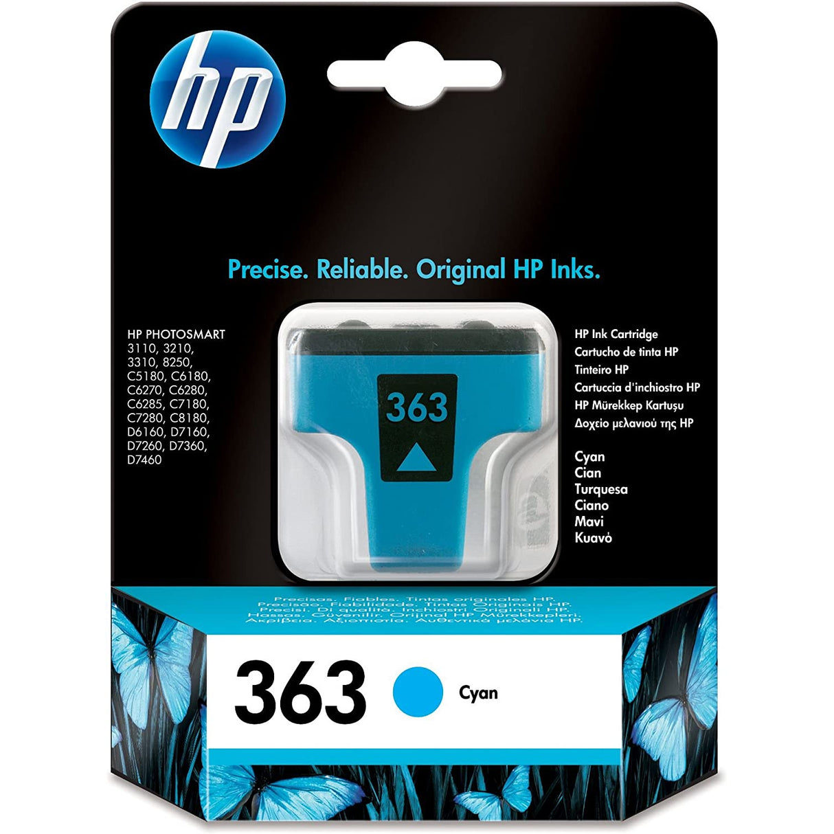HP 363 Cyan Ink Cartridge