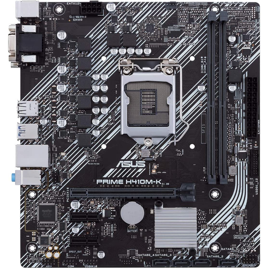ASUS PRIME H410M-K Gaming Motherboard 90MB13I0-M0EAY0