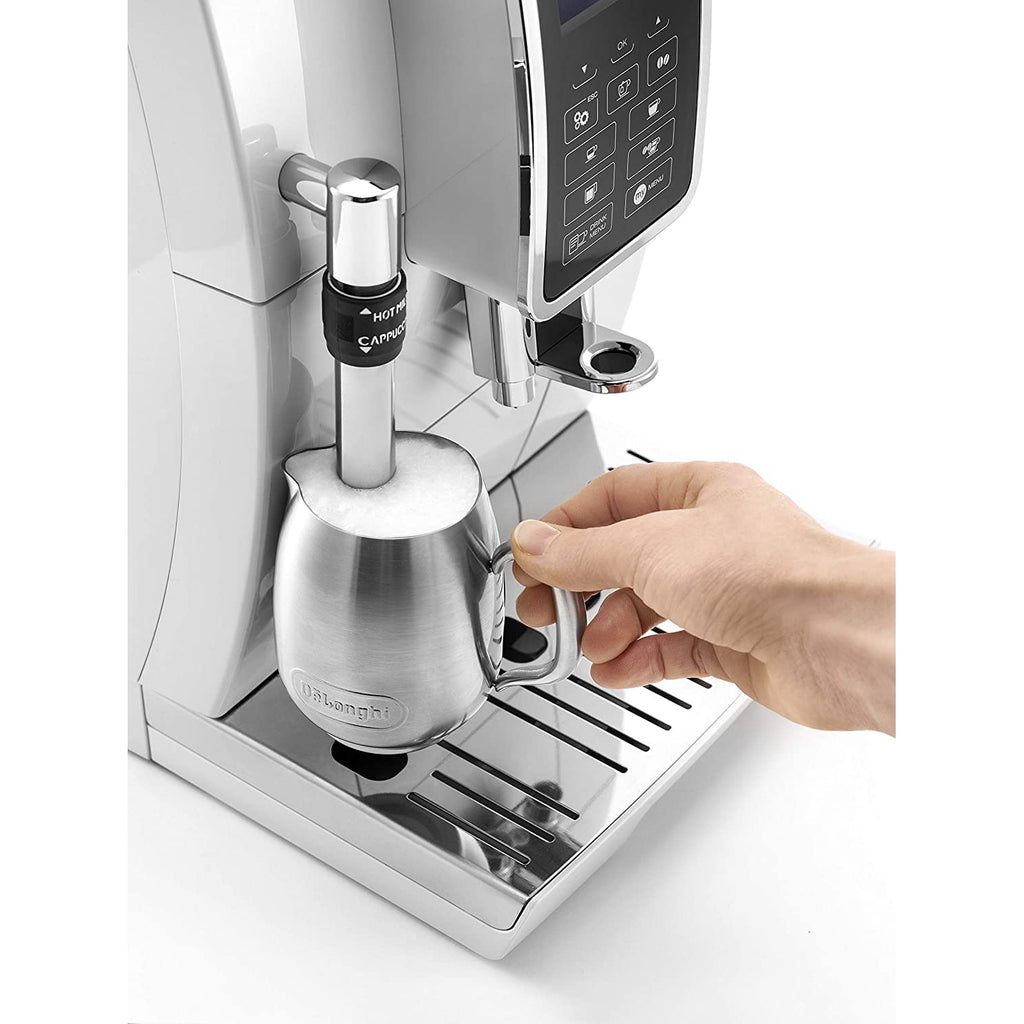 De'Longhi Dinamica BeantoCup Coffee Machine ECAM350.35.W, White