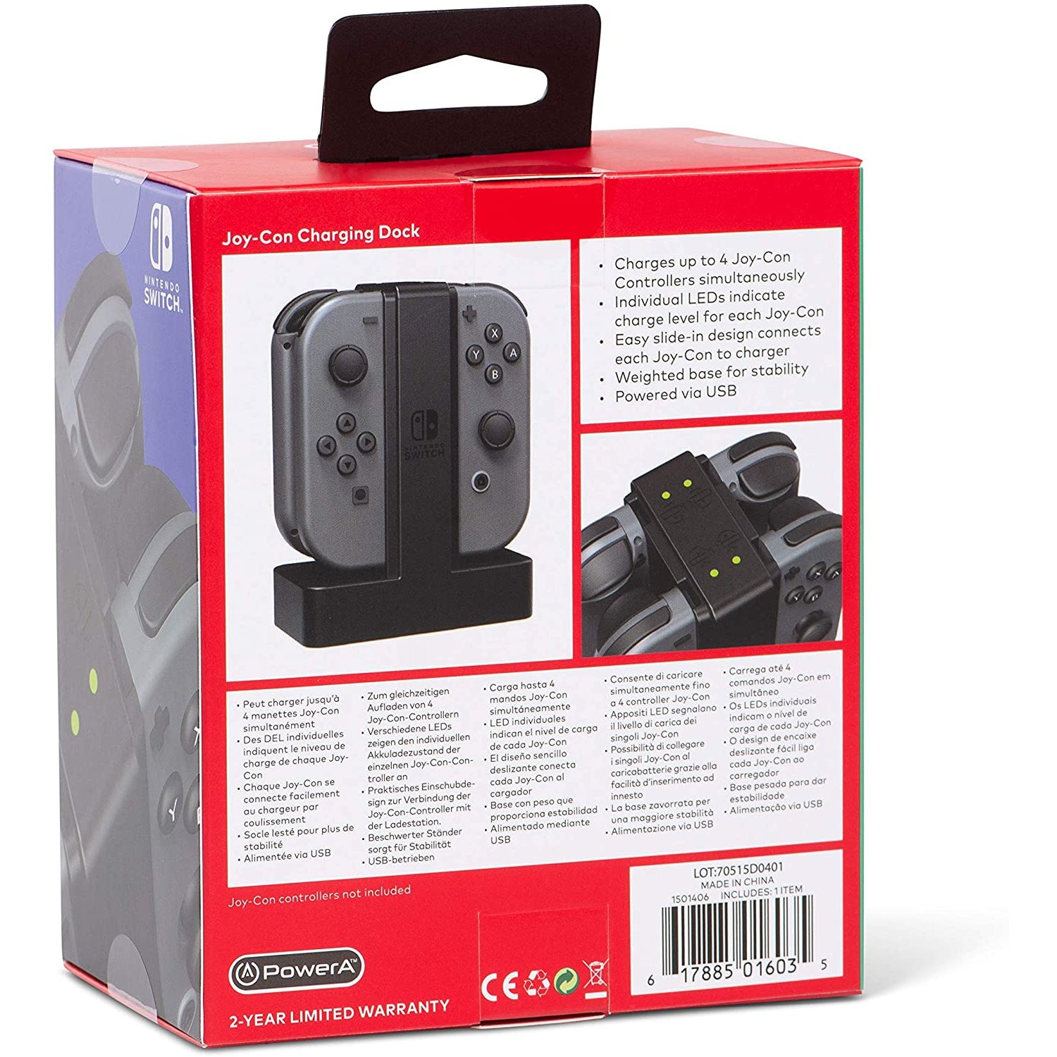 PowerA Charging Station for Nintendo Switch Joy Con Controllers