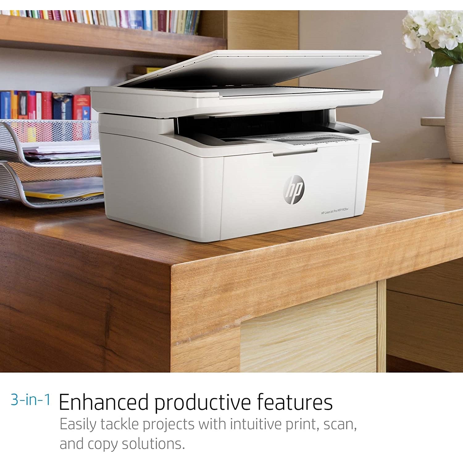 HP LaserJet Pro M28w Wireless Multifunction Printer - White