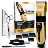 PetKing Premium - Dog Grooming Clippers for Pets - Cat Hair Trimmer Kit - Best Cordless Dog Clippers Low Noise