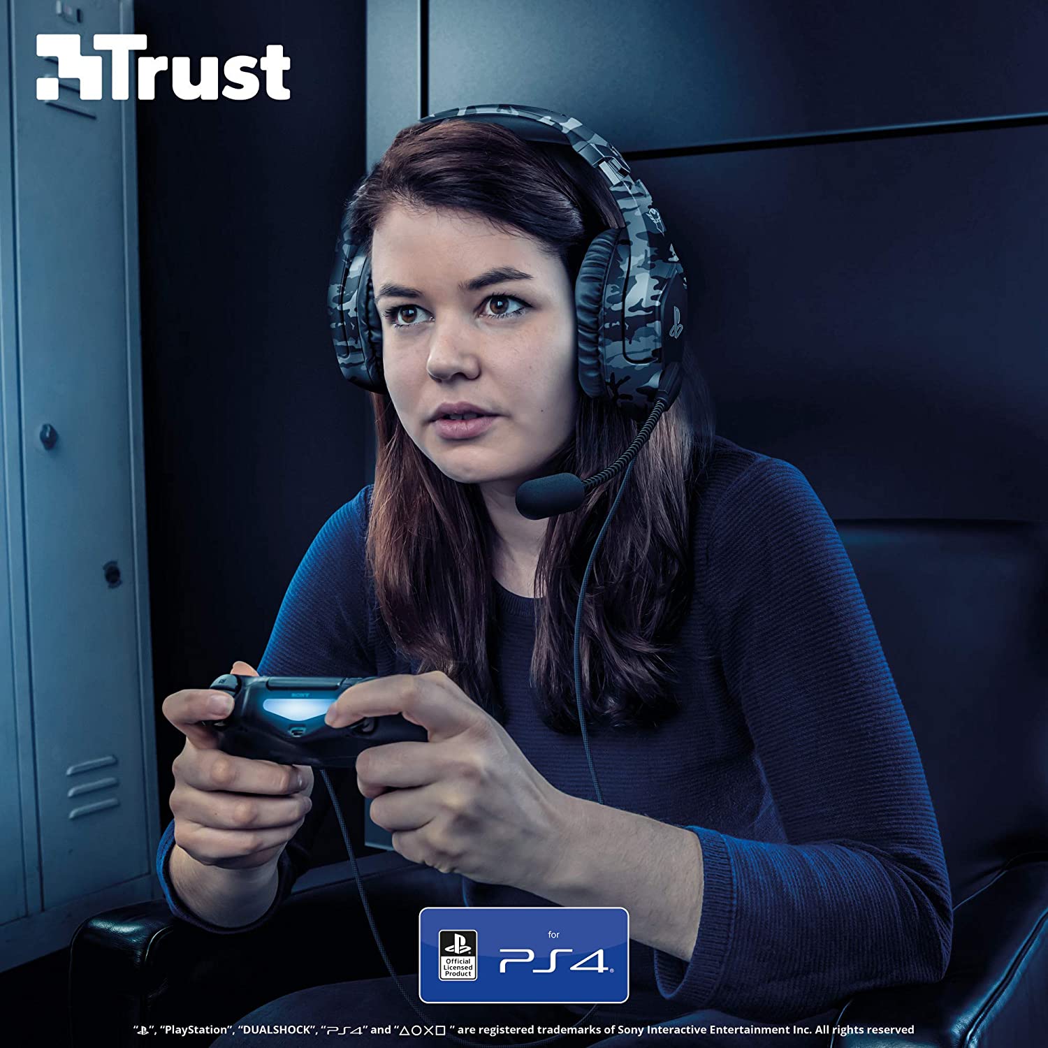 Trust Gaming GXT 488 Forze-G Gaming Headset, Blue Camo