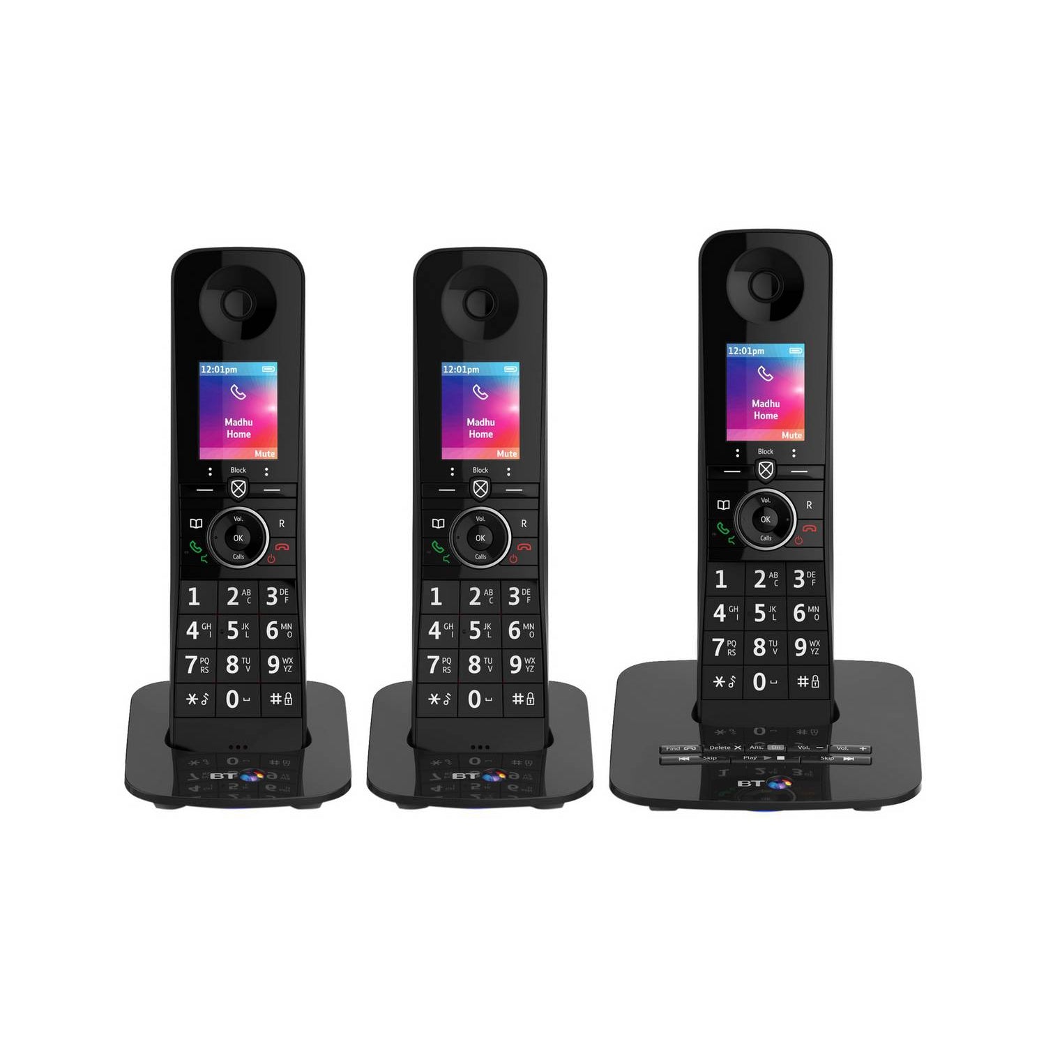 BT Premium Cordless Telephone & Answering Machine 090632 Triple