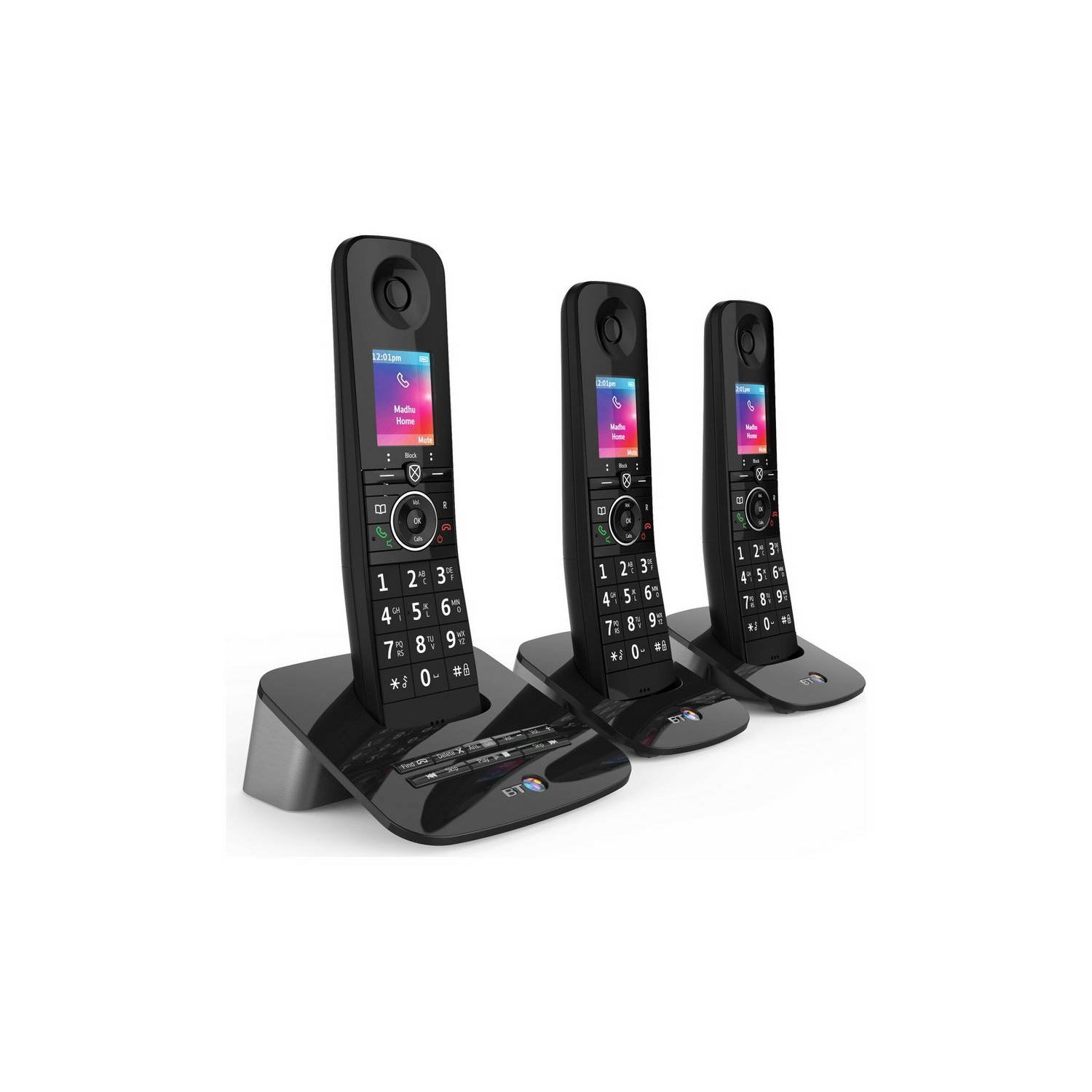 BT Premium Cordless Telephone & Answering Machine 090632 Triple