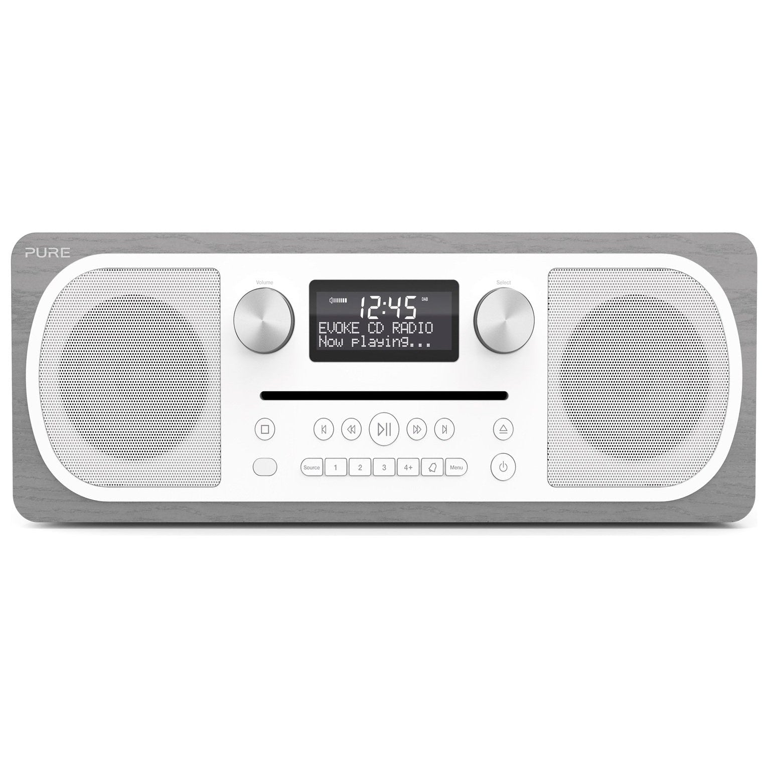 Pure Evoke CD-6 All-in-One Music System with DAB/DAB+/FM - Grey Oak