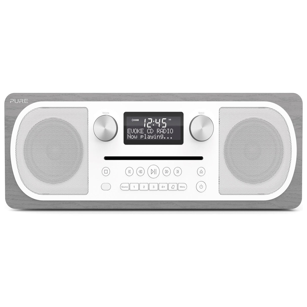 Pure Evoke CD-6 All-in-One Music System with DAB/DAB+/FM - Grey Oak