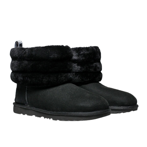 Ugg Fluff Mini Quilted Sheepskin Ankle Boots (UK Size 3)