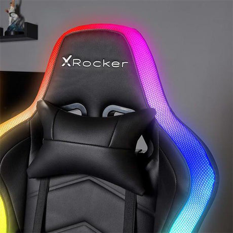 X Rocker Bravo LED RGB PC Gaming Chair - DAMAGED PLASTICS